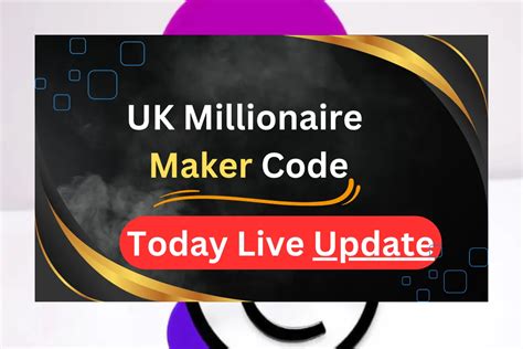 what is uk millionaire maker code